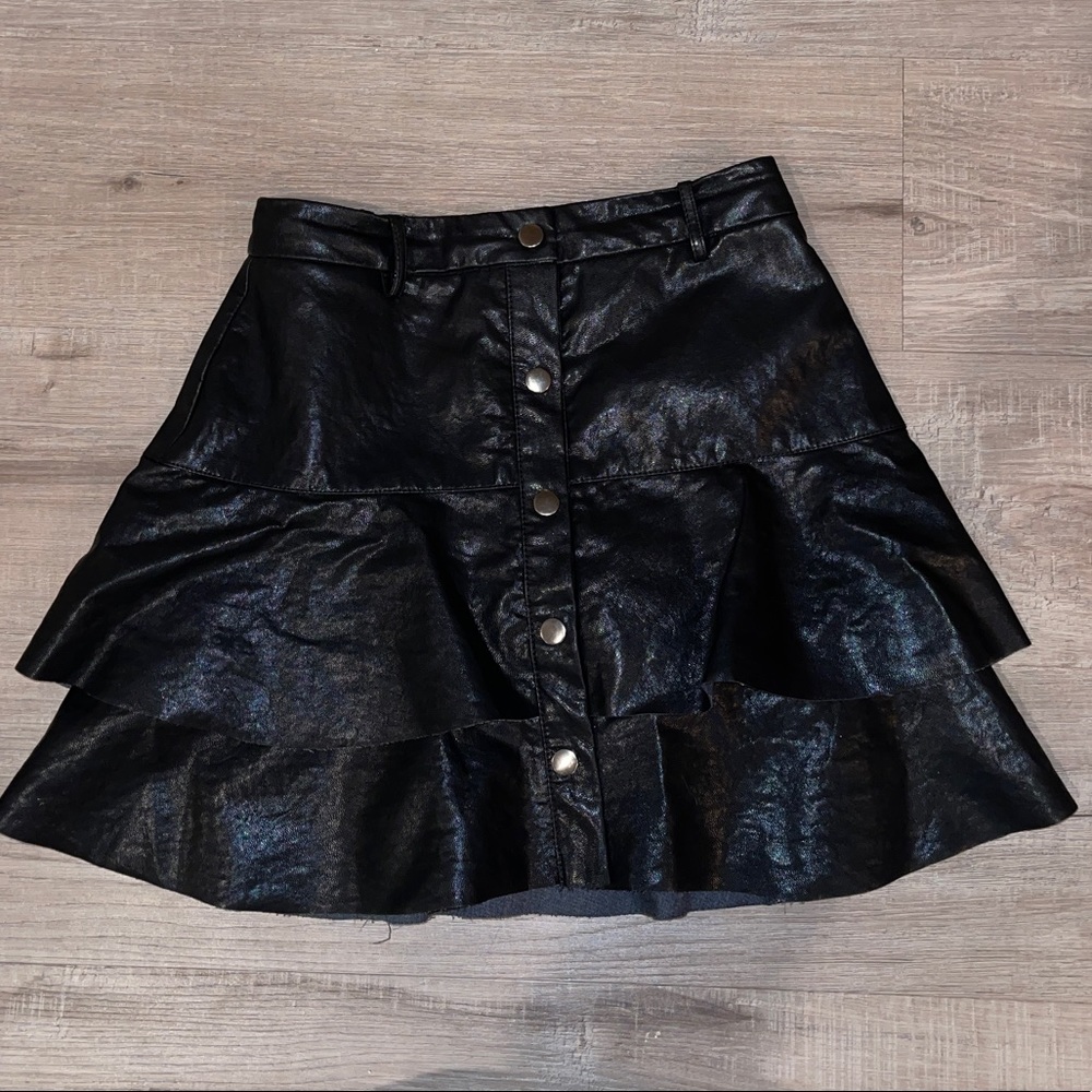Black Leather Skirt